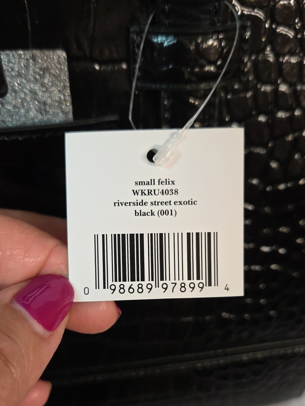 Kate Spade New York Riverside Street Exotic Felix Satchel NWT - Picture 16 of 16